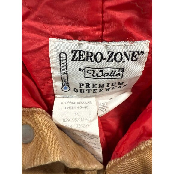Vintage Walls Zero-Zone Insulated Coveralls Brown Mens Size XL 46-48 EUC Nice! - Picture 5 of 11